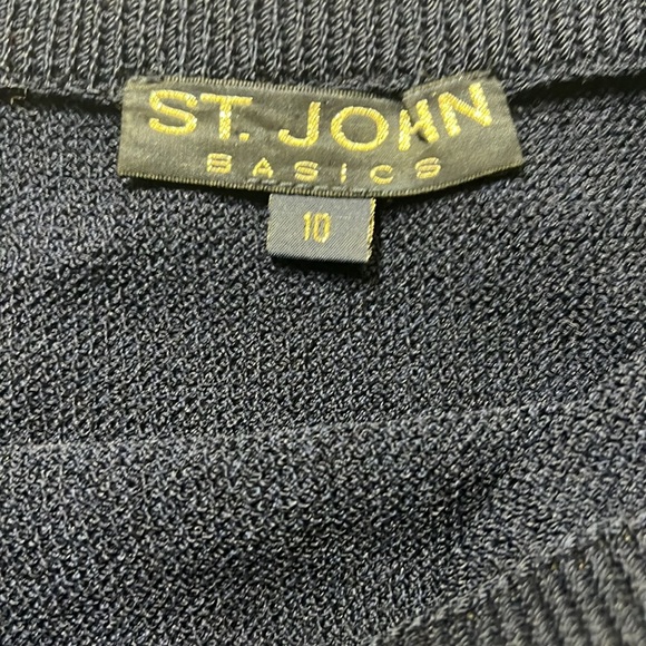 St. John Ribbed Skirt Navy - Picture 4 of 5